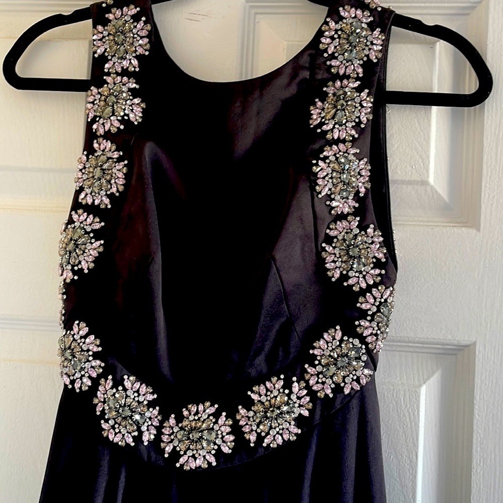 New Ted Baker size 0 embellished backless dress